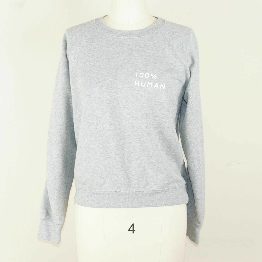 Everlane Gray Crewneck 100% Human Terry Cotton Sweatshirt Sz S